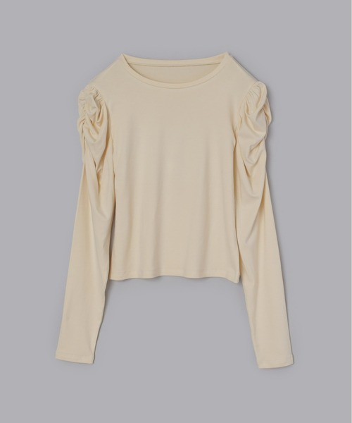 Olu.（オルドット）の「ショルダーデザインカラーカットソー（Tシャツ/カットソー・レディース・ホワイト/イエロー/ミント・FREE）」の15枚目の写真