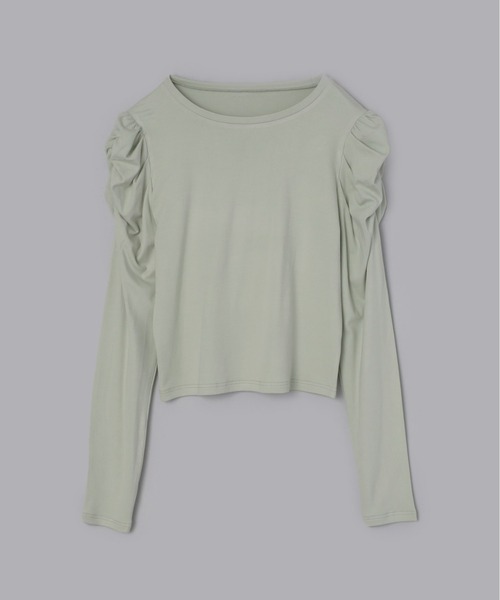 Olu.（オルドット）の「ショルダーデザインカラーカットソー（Tシャツ/カットソー・レディース・ホワイト/イエロー/ミント・FREE）」の16枚目の写真