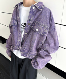 EFFECTION（エフェクション）の「【neos】ルーズシルエット ヴィンテージウォッシュ ショート丈 デニム ジャケット（デニムジャケット）」