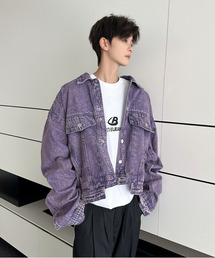 EFFECTION（エフェクション）の「【neos】ルーズシルエット ヴィンテージウォッシュ ショート丈 デニム ジャケット（デニムジャケット）」