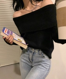 オフショルダー」に該当するトップス（ブラック/黒色系
