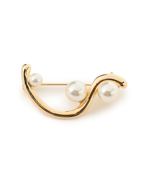 B:MING by BEAMS（ビーミングバイビームス）の「【セレモニー・フォーマル】メタル パール ブローチ（ブローチ/コサージュ・レディース・ゴールド/シルバー・ONE SIZE）」の6枚目の写真