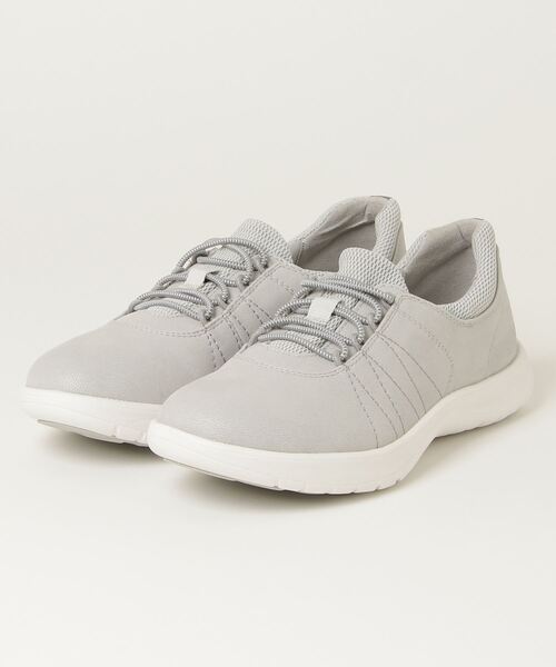 【セール】Adella Stroll / アデラストロール（ライトグレー）（スニーカー）｜Clarks（クラークス）