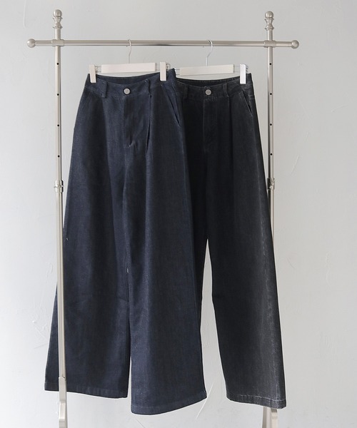 cheriella（シェリエラ）の「【HER CLOSET×cheriella】ハイウエストタックワイドデニムパンツ HIGH WAIST TUCK WIDE DENIM PANTS（デニムパンツ・レディース・ブラック/インディゴブルー・L/M/S）」の20枚目の写真