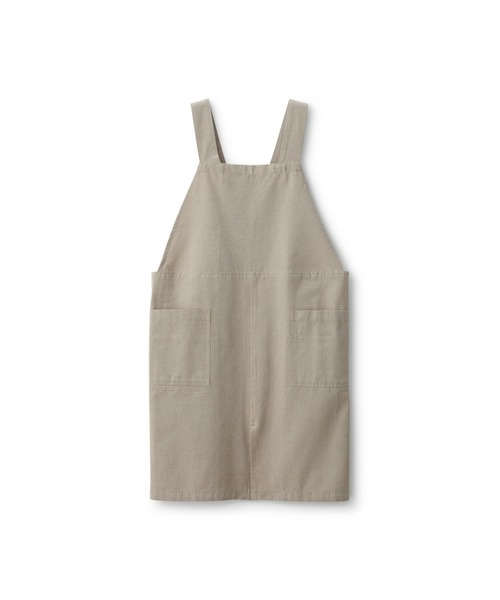 無印良品(ムジルシリョウヒン)の「綿平織 ワークエプロン 男女兼用L-XL(エプロン・メンズ・ダークベージュ・L-XL)」の1枚目の写真