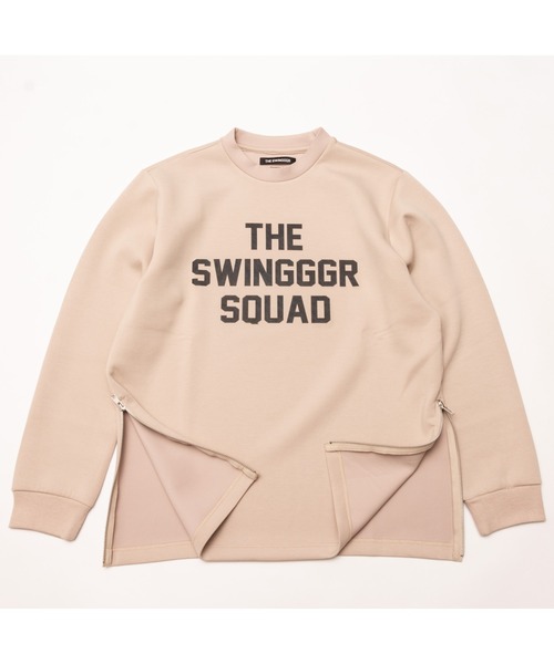 SWINGGGR（スウィンガー）の「SWINGGGR/スウィンガー/SIDE ZIP PUNCH CREW（スウェット・メンズ・ブラック/ベージュ・1/2/4/3）」の12枚目の写真