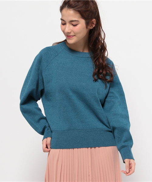 mystic（ミスティック）の「【mystic】ウォッシャブルドルマンニット（ニット/セーター・レディース・ブルー/グレー/オフホワイト/キャメル・ﾌﾘ-）」の3枚目の写真