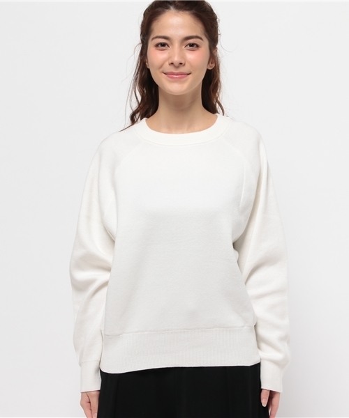 mystic（ミスティック）の「【mystic】ウォッシャブルドルマンニット（ニット/セーター・レディース・ブルー/グレー/オフホワイト/キャメル・ﾌﾘ-）」の5枚目の写真