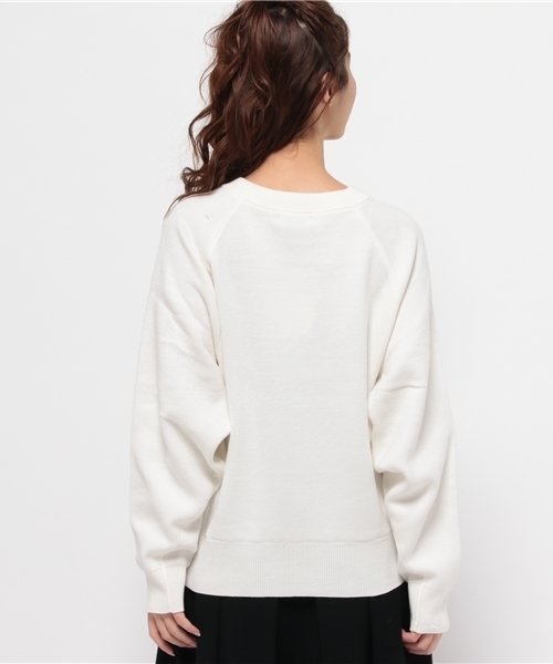 mystic（ミスティック）の「【mystic】ウォッシャブルドルマンニット（ニット/セーター・レディース・ブルー/グレー/オフホワイト/キャメル・ﾌﾘ-）」の7枚目の写真