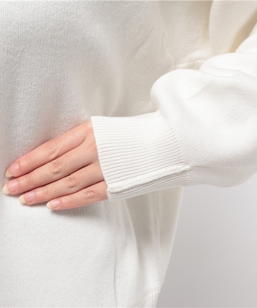 mystic（ミスティック）の「【mystic】ウォッシャブルドルマンニット（ニット/セーター・レディース・ブルー/グレー/オフホワイト/キャメル・ﾌﾘ-）」の9枚目の写真