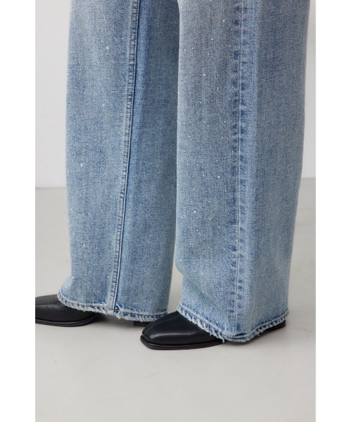 AZUL DENIM ラインストーンワイドデニム（デニムパンツ）｜AZUL