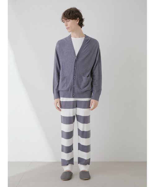 ジェラートピケ　スムーズィー2ボーダーパーカー ＆ロングパンツ スムーズィー2ボーダーパーカ(パーカ)｜ルームウェア・パジャマ