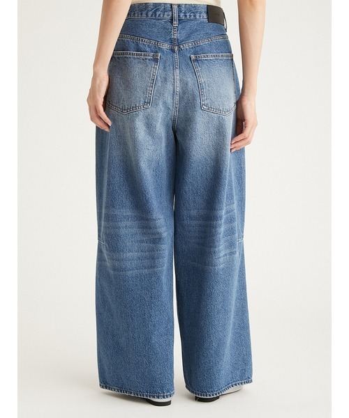 emmi(エミ)の「リサイクルコットンタックデニムパンツ(デニムパンツ・レディース・ブラック/インディゴブルー・0/1)」の7枚目の写真