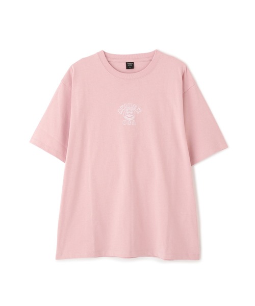 AVIREX(アヴィレックス)の「《WEB&DEPOT限定》ONE POINT EMB T-SHIRT"VARSITY LOGO" / ワンポイントロゴ 刺繍 半袖Tシャツ / AVIREX / アヴィレックス(Tシャツ/カットソー・メンズ・ホワイト/ブラック/ダークグリーン/ピンク・MEDIUM/LARGE/X-LARGE/XX-LARGE)」の6枚目の写真