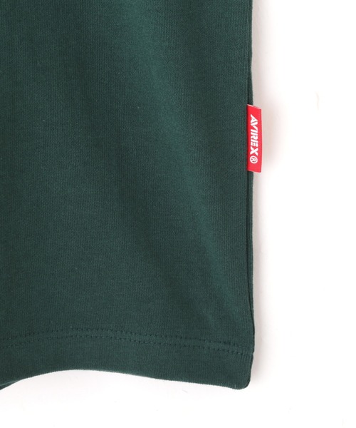 AVIREX(アヴィレックス)の「《WEB&DEPOT限定》ONE POINT EMB T-SHIRT"VARSITY LOGO" / ワンポイントロゴ 刺繍 半袖Tシャツ / AVIREX / アヴィレックス(Tシャツ/カットソー・メンズ・ホワイト/ブラック/ダークグリーン/ピンク・MEDIUM/LARGE/X-LARGE/XX-LARGE)」の10枚目の写真
