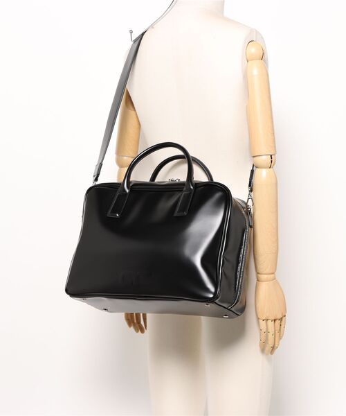 ADAM ET ROPE'（アダムエロペ）の「【再入荷】・【サステナブル】ロゴボストンビッグバッグ（ボストンバッグ・レディース・ブラック/シルバー・FREE）」の22枚目の写真