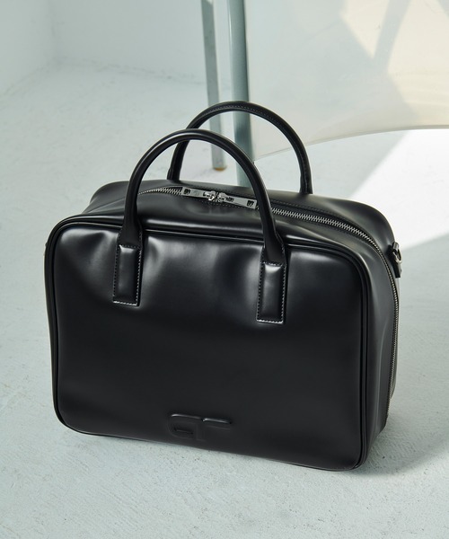 【新品未使用】アダムエロペ　ロゴボストンビッグバッグ　完売品 再入荷】・【サステナブル】ロゴボストンビッグバッグ（ボストン