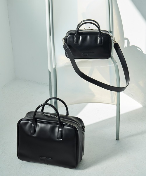 ADAM ET ROPE サステナブル ロゴボストンバッグ ADAM ET ROPE' ボストンバッグ 「一部WEB限定カラー・再入荷
