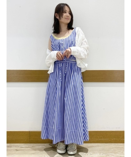 GAP(ギャップ)の「ポプリン マキシスカート(スカート・レディース・ベージュ/ブラック/オフホワイト/ホワイト×ブルー・M/S/XXS/XS/L)」の9枚目の写真