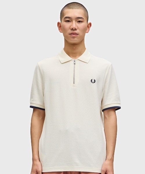 【送料込】FRED PERRY_クルーネックピケTシャツ FRED PERRY tシャツ Sleeveless Pique T-Shirt／ノースリーブ