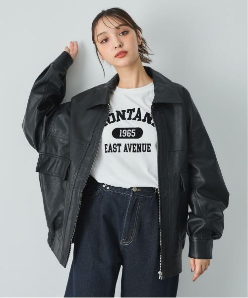 INGNI（イング）の「アソートロゴロングTシャツ（Tシャツ/カットソー・レディース・グレー系6/ブラック×ホワイト/ブラック×シルバー/ホワイト系その他2/ホワイト×シルバー/ブラック系その他/ホワイト×ブラック/ライトグレー系6/ベージュ系7・M）」の18枚目の写真