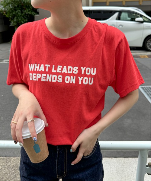 PILIT（ピリット）の「カラフルコンパクトTee（Tシャツ/カットソー・レディース・オフホワイト/ブルー/ネイビー/イエロー/レッド・MEDIUM）」の5枚目の写真