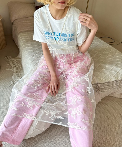 PILIT（ピリット）の「カラフルコンパクトTee（Tシャツ/カットソー・レディース・オフホワイト/ブルー/ネイビー/イエロー/レッド・MEDIUM）」の9枚目の写真