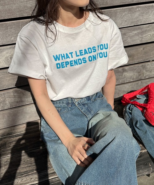 PILIT（ピリット）の「カラフルコンパクトTee（Tシャツ/カットソー・レディース・オフホワイト/ブルー/ネイビー/イエロー/レッド・MEDIUM）」の17枚目の写真