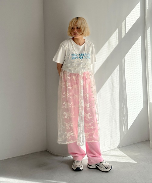 PILIT（ピリット）の「カラフルコンパクトTee（Tシャツ/カットソー・レディース・オフホワイト/ブルー/ネイビー/イエロー/レッド・MEDIUM）」の6枚目の写真