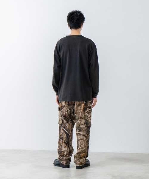 SAVIER(サビアー)の「【SAVIER/サビアー】オーバーサイズ ポケット付クルーネックロンT ワンポイント刺繍 ブランドロゴ(Tシャツ/カットソー・メンズ・ホワイト/ブラック・MEDIUM/LARGE)」の21枚目の写真