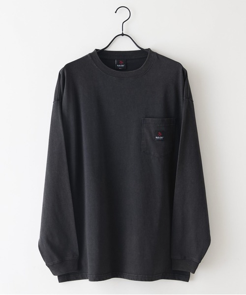 SAVIER(サビアー)の「【SAVIER/サビアー】オーバーサイズ ポケット付クルーネックロンT ワンポイント刺繍 ブランドロゴ(Tシャツ/カットソー・メンズ・ホワイト/ブラック・MEDIUM/LARGE)」の14枚目の写真