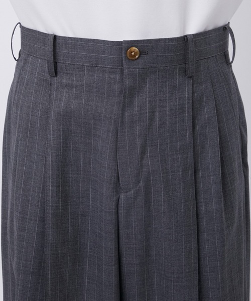 KHOKI 25SS Pinstripe-pattern pants スラックス KHOKI （コッキ） Pinstripe-pattern pants - 通販 – process