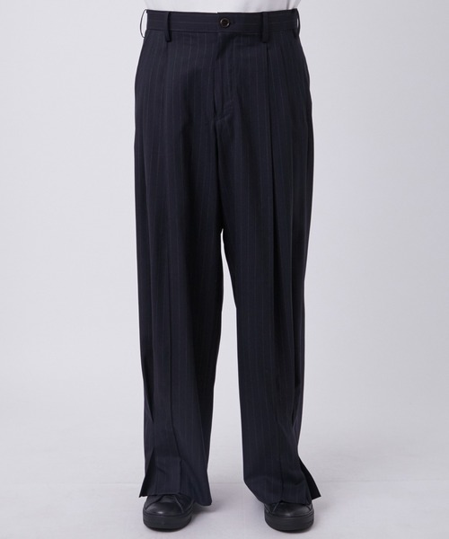 KHOKI 25SS Pinstripe-pattern pants スラックス KHOKI 25SS Pinstripe-pattern pants スラックス