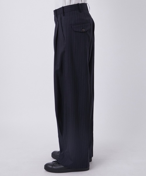 KHOKI / コッキ】Pinstripe-pattern pants（Tシャツ/カットソー