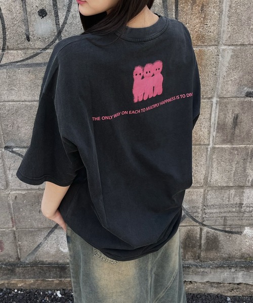 tinkerend(ティンカーエンド)の「【ユニセックス】Angel Graphic Short Sleeve T-shirt / エンジェルグラフィック半袖Tシャツ(Tシャツ/カットソー・レディース・ブラック・L/M/S)」の14枚目の写真