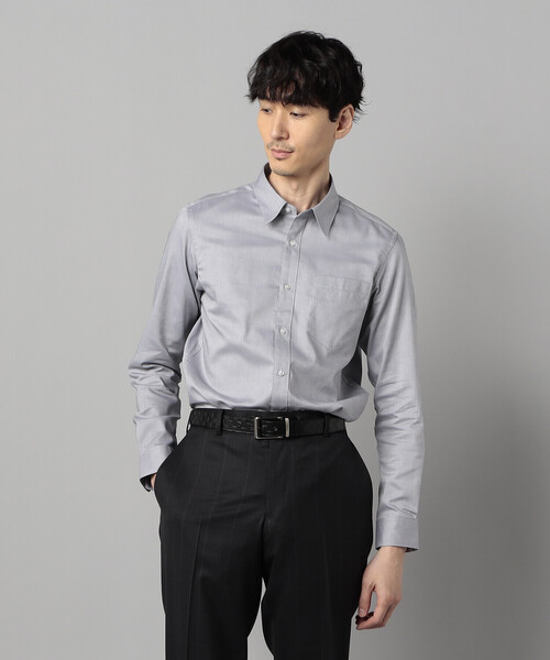 COMME CA MEN(コムサメン)の「コットンオックス レギュラーカラーシャツ(シャツ/ブラウス・メンズ・サックスブルー/グレー・L/M)」の9枚目の写真