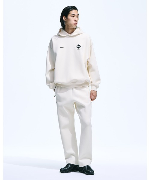 F.Ｃ.Real Bristol ホワイト スリムフィットパンツ SOPH. | TRAINING TRACK RIBBED PANTS(M OFF WHITE):