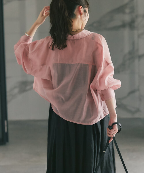 Laboutique BonBon シアーシャツ La boutique BonBon｜【名品・新色登場!】シアークロップド