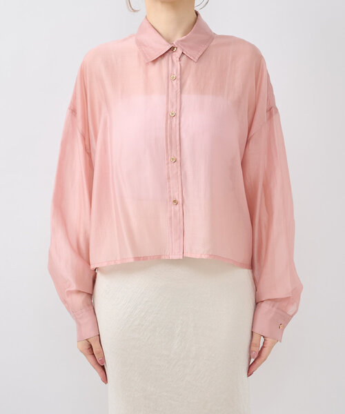 【名品・新色登場！】シアークロップドシャツ 名品・新色登場！】シアークロップドシャツ（シャツ/ブラウス