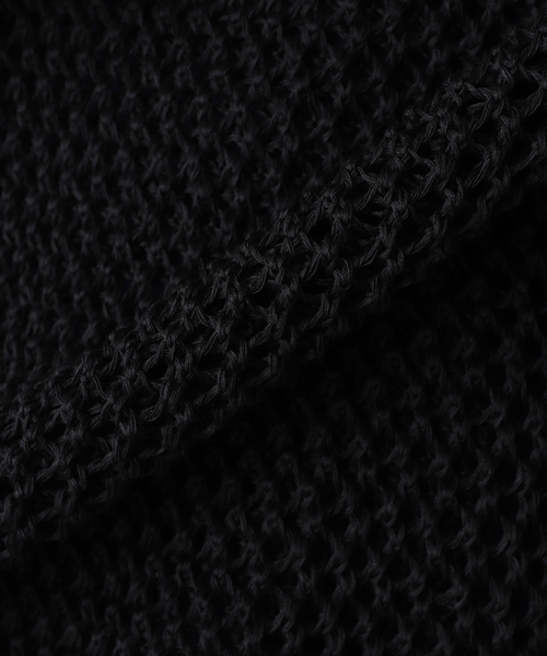 sulvam（サルバム）の「【SULVAM / サルバム】メッシュプルオーバーニット（ニット/セーター・メンズ・ブラック・SMALL）」の8枚目の写真
