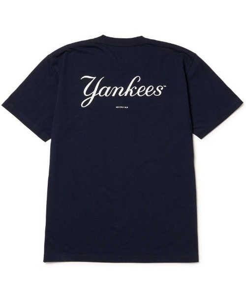 NEW ERA(ニューエラ)の「NEW ERA/ニューエラ 半袖Tシャツ バックプリント 14410091/14410092/14410093(Tシャツ/カットソー・メンズ・ネイビー/ライトブルー/ホワイト・XXL/M/L/XL)」の3枚目の写真