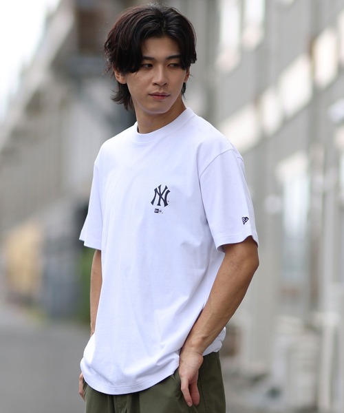 NEW ERA(ニューエラ)の「NEW ERA/ニューエラ 半袖Tシャツ バックプリント 14410091/14410092/14410093(Tシャツ/カットソー・メンズ・ネイビー/ライトブルー/ホワイト・XXL/M/L/XL)」の5枚目の写真