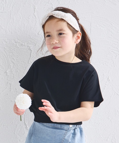 pairmanon（ペアマノン）の「【綿100%】ドルマン コンパクト Tシャツ（Tシャツ/カットソー・キッズ・ブラック/グリーン系その他/ライトベージュ・150/90/100/110/120/130/140）」の5枚目の写真