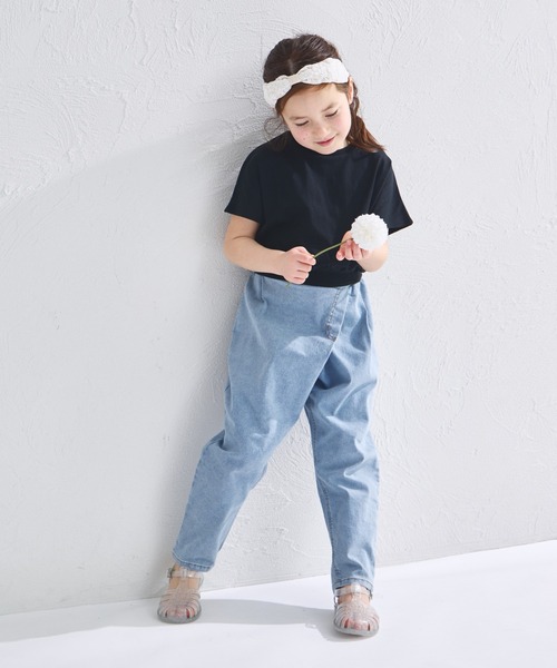 pairmanon（ペアマノン）の「【綿100%】ドルマン コンパクト Tシャツ（Tシャツ/カットソー・キッズ・ブラック/グリーン系その他/ライトベージュ・150/90/100/110/120/130/140）」の6枚目の写真