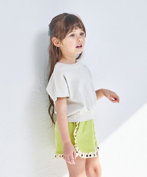 pairmanon（ペアマノン）の「【綿100%】ドルマン コンパクト Tシャツ（Tシャツ/カットソー・キッズ・ブラック/グリーン系その他/ライトベージュ・150/90/100/110/120/130/140）」の10枚目の写真