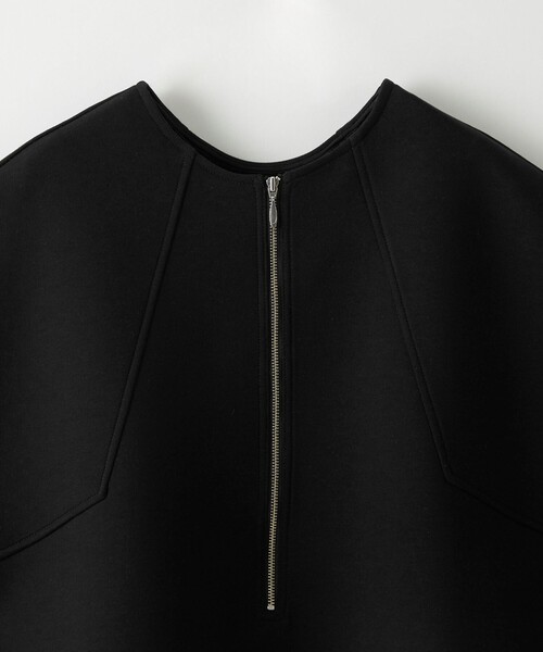 EMMEL REFINES(エメルリファインズ)の「<EMMEL REFINES>EM ダンボール 2WAY ジップ プルオーバー(Tシャツ/カットソー・レディース・オフホワイト/ブラック・FREE)」の9枚目の写真