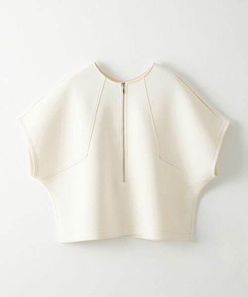 EMMEL REFINES(エメルリファインズ)の「<EMMEL REFINES>EM ダンボール 2WAY ジップ プルオーバー(Tシャツ/カットソー・レディース・オフホワイト/ブラック・FREE)」の13枚目の写真