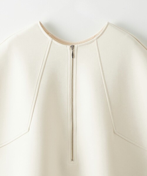 EMMEL REFINES(エメルリファインズ)の「<EMMEL REFINES>EM ダンボール 2WAY ジップ プルオーバー(Tシャツ/カットソー・レディース・オフホワイト/ブラック・FREE)」の15枚目の写真