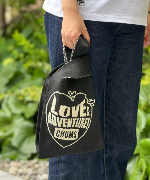CHUMS（チャムス）の「【CHUMS】 Jacquard Knit Mini Tote Bag ジャガードニットミニトートバッグ（トートバッグ・メンズ・ブラック/ベージュ/ブラック系その他・FREE）」の2枚目の写真