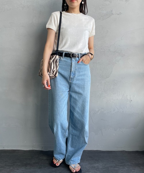 MILLER（ミラー）の「[MILLER/ミラー] パネルリブ パイルカットソー（Tシャツ/カットソー・レディース・ラベンダー/アイボリー/チャコールグレー・F）」の9枚目の写真